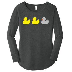 Duck Duck Gray Duck Funny Minnesota Women's Perfect Tri Tunic Long Sleeve Shirt