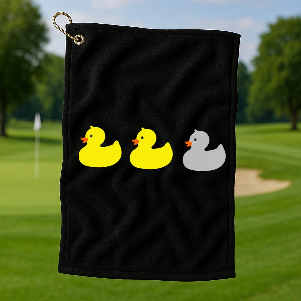 Duck Duck Gray Duck Funny Minnesota Golf Towel