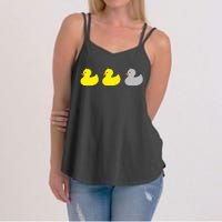 Duck Duck Gray Duck Funny Minnesota Women's Strappy Tank