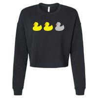 Duck Duck Gray Duck Funny Minnesota Cropped Pullover Crew