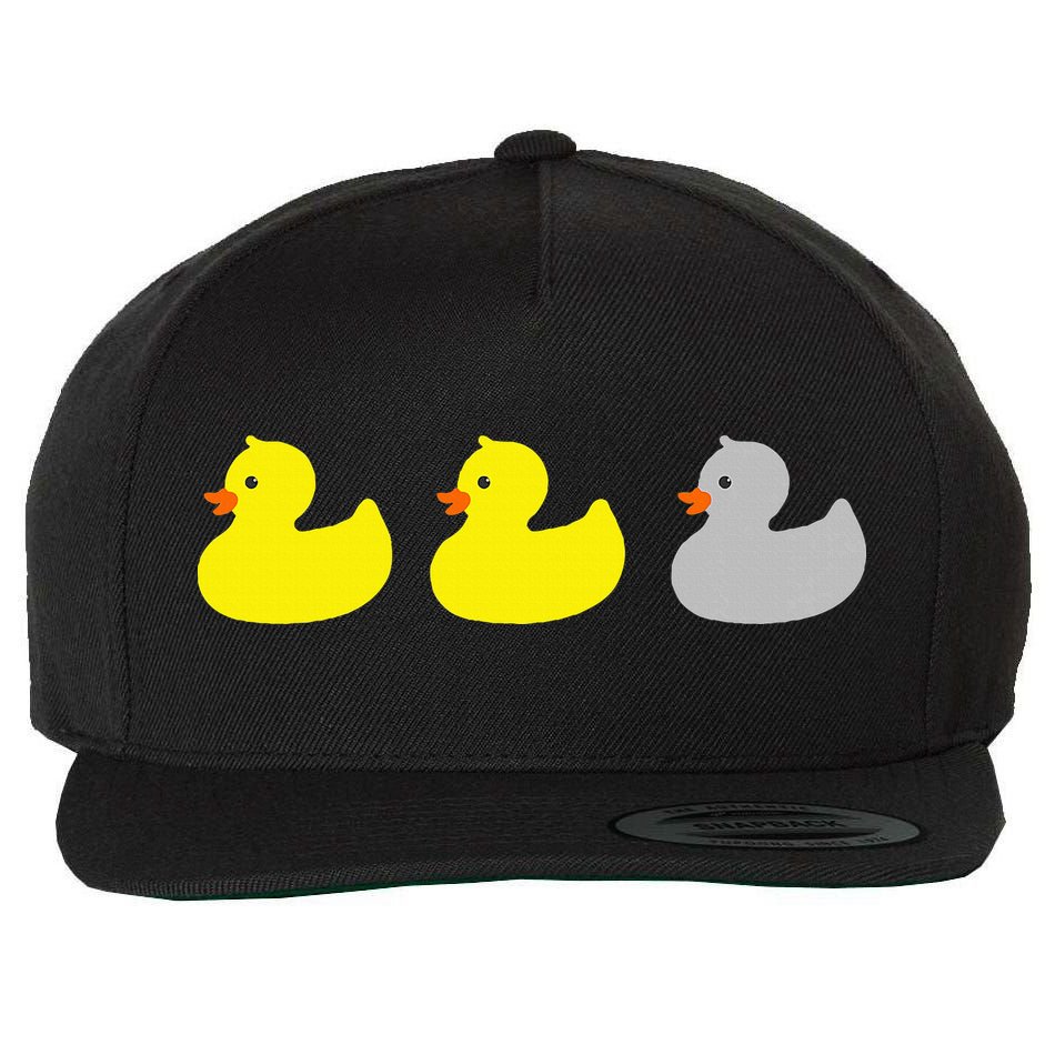 Duck Duck Gray Duck Funny Minnesota Wool Snapback Cap