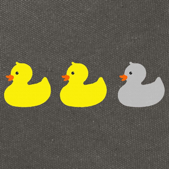 Duck Duck Gray Duck Funny Minnesota Cotton Canvas Backpack