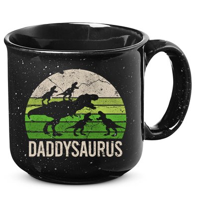 Daddy Dinosaur Gift Daddysaurus Rex 4 Cool Gift Cool Gift 15oz Campfire Ceramic Mug