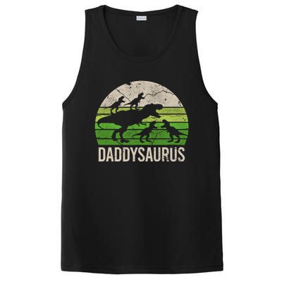 Daddy Dinosaur Gift Daddysaurus Rex 4 Cool Gift Cool Gift PosiCharge Competitor Tank