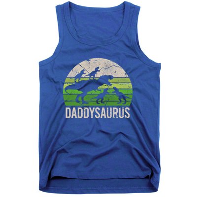 Daddy Dinosaur Gift Daddysaurus Rex 4 Cool Gift Cool Gift Tank Top