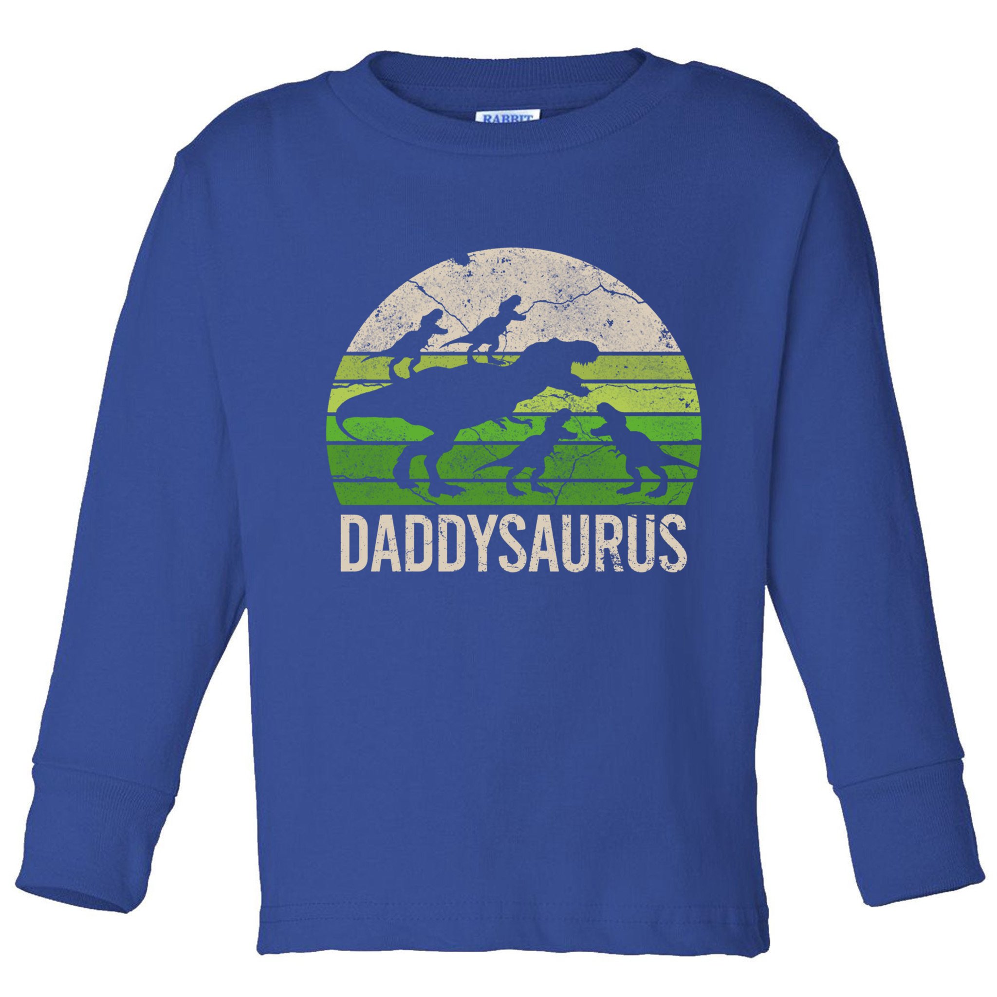 Daddy Dinosaur Gift Daddysaurus Rex 4 Cool Gift Cool Gift Toddler Long Sleeve Shirt