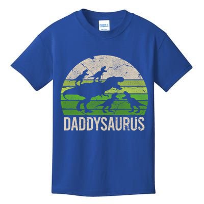 Daddy Dinosaur Gift Daddysaurus Rex 4 Cool Gift Cool Gift Kids T-Shirt