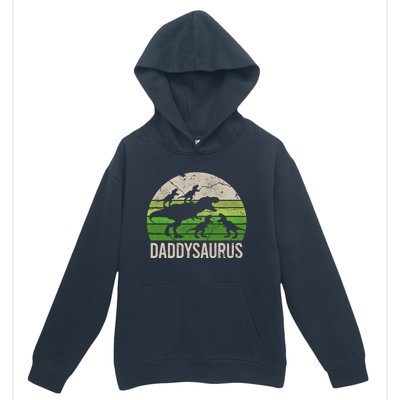 Daddy Dinosaur Gift Daddysaurus Rex 4 Cool Gift Cool Gift Urban Pullover Hoodie