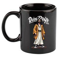 Divine Drip Gen Z Slang He Is Rizzen Funny Jesus Meme .Png 11oz C Handle Ceramic Mug