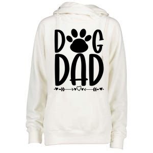 Dog Dad Gift Womens Funnel Neck Pullover Hood