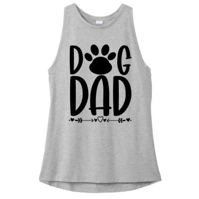 Dog Dad Gift Ladies PosiCharge Tri-Blend Wicking Tank