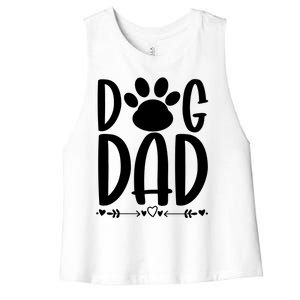 Dog Dad Gift Women's Racerback Cropped Tank