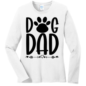 Dog Dad Gift Ladies Long Sleeve Shirt