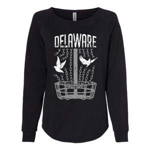 Delaware Disc Golf Player Breaking Chains Birdie Gift Womens California Wash Sweatshirt