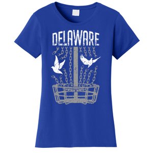 Delaware Disc Golf Player Breaking Chains Birdie Gift Women's T-Shirt