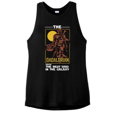 Dadalorian Dad Gift Father's Day Gift For Dad Father's Day Gift Ladies PosiCharge Tri-Blend Wicking Tank