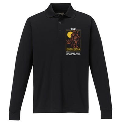 Dadalorian Dad Gift Father's Day Gift For Dad Father's Day Gift Performance Long Sleeve Polo