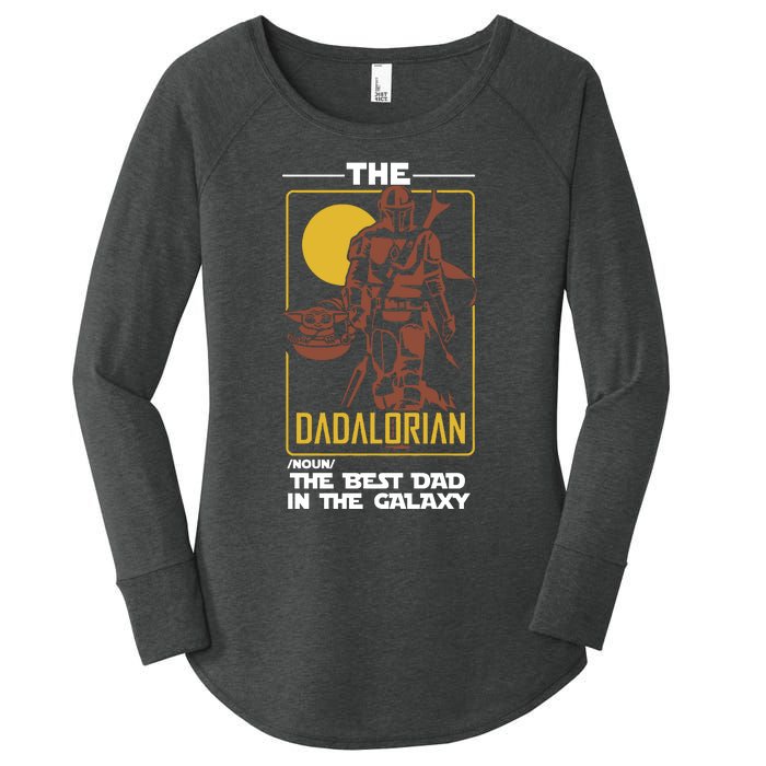 Dadalorian Dad Gift Father's Day Gift For Dad Father's Day Gift Women's Perfect Tri Tunic Long Sleeve Shirt