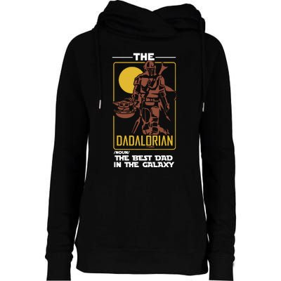 Dadalorian Dad Gift Father's Day Gift For Dad Father's Day Gift Womens Funnel Neck Pullover Hood