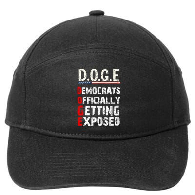 D.O.G.E Democrats Getting Exposed 7-Panel Snapback Hat