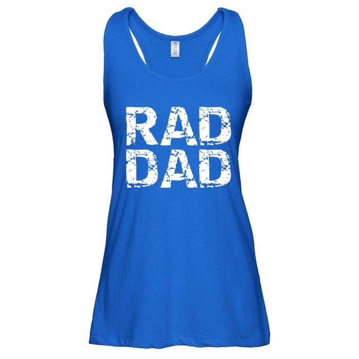 Distressed Dad Gift Retro FatherS Day Quote Vintage Rad Dad Gift Ladies Essential Flowy Tank