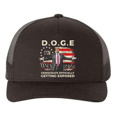 Doge Democrats Getting Exposed Trump 2025 Yupoong Adult 5-Panel Trucker Hat