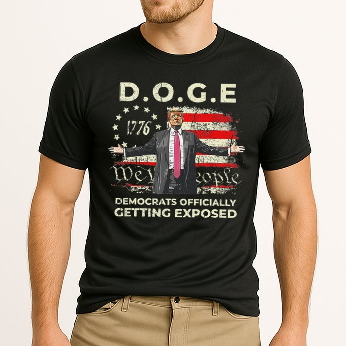 Doge Democrats Getting Exposed Trump 2025 Cooling Performance Crew T-Shirt