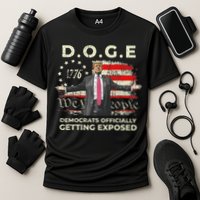 Doge Democrats Getting Exposed Trump 2025 Cooling Performance Crew T-Shirt
