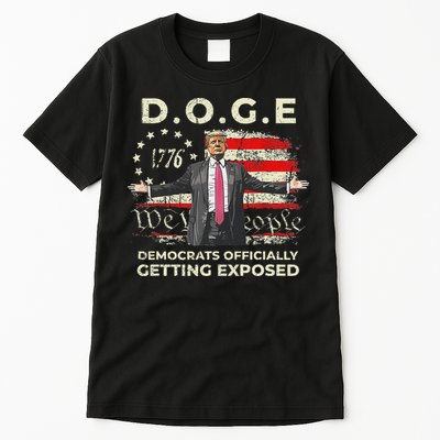 Doge Democrats Getting Exposed Trump 2025 Tall T-Shirt