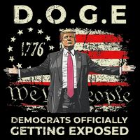 Doge Democrats Getting Exposed Trump 2025 Drawstring Bag