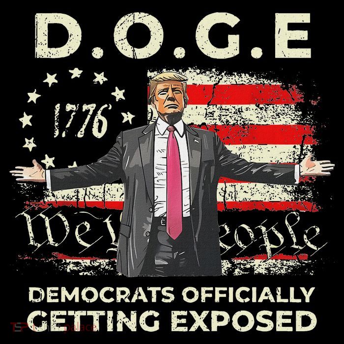 Doge Democrats Getting Exposed Trump 2025 Youth Performance Sprint T-Shirt