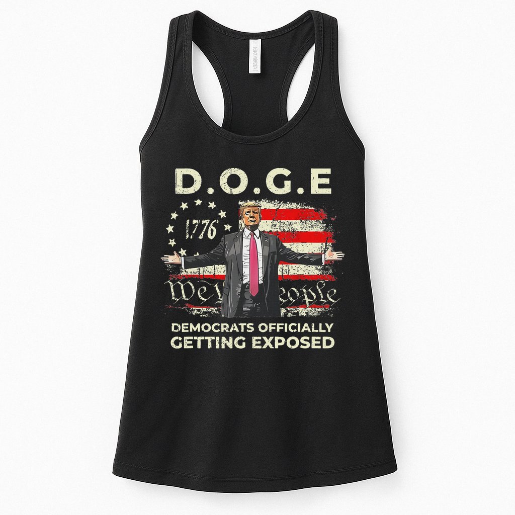 Doge Democrats Getting Exposed Trump 2025 Womens Tank Top