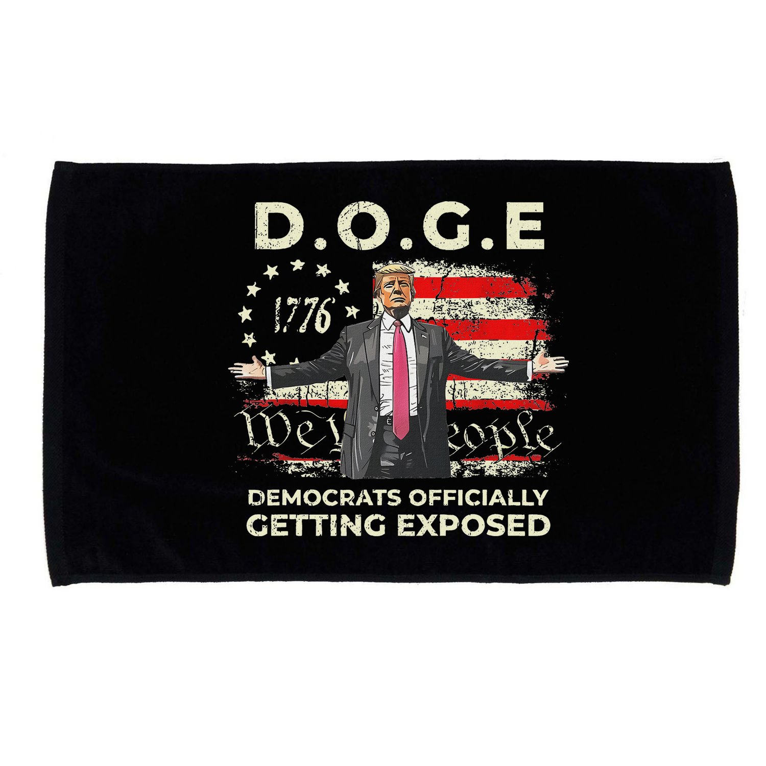 Doge Democrats Getting Exposed Trump 2025 Microfiber Hand Towel