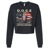 Doge Democrats Getting Exposed Trump 2025 Cropped Pullover Crew