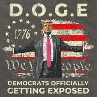 Doge Democrats Getting Exposed Trump 2025 Cotton Canvas Backpack