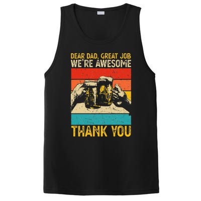 Dear Dad Great Job We're Awesome Thank You PosiCharge Competitor Tank