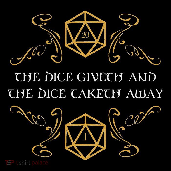 D20 Dice Giveth And Taketh Away Funny Nerdy Button
