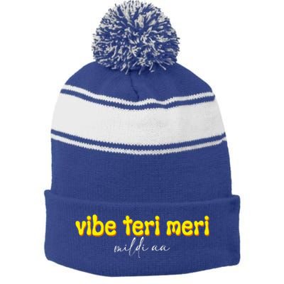 Diljit Dosanjh Goat Lover Stripe Pom Pom Beanie