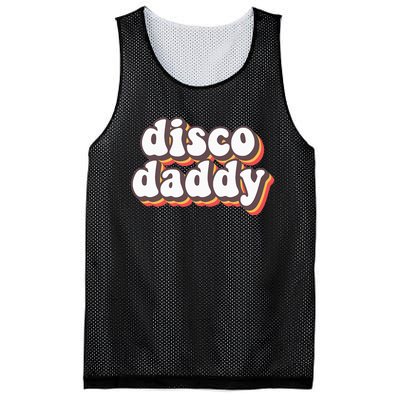 Disco Daddy Groovy Retro Hippie 70s Disco Outfits Mesh Reversible Basketball Jersey Tank