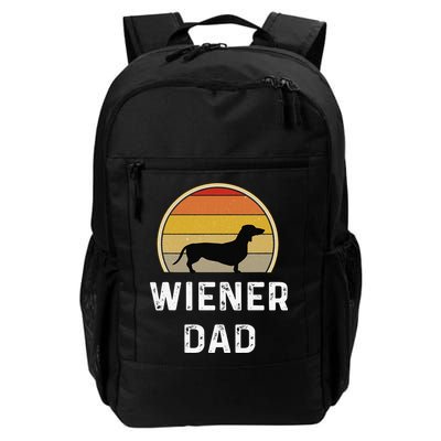 Dog Dad Gift Retro Vintage Dachshund Puppy Backpack