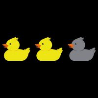 Duck Duck Grey Duck Funny Minnesota Flat Bill Trucker Hat