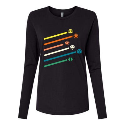 Dnd Dice Gamer Womens Cotton Relaxed Long Sleeve T-Shirt