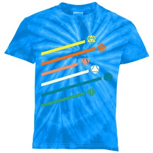 Dnd Dice Gamer Kids Tie-Dye T-Shirt