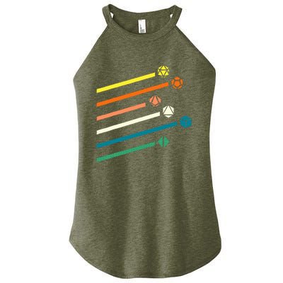 Dnd Dice Gamer Women's Perfect Tri Rocker Tank