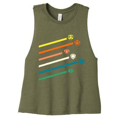 Dnd Dice Gamer Women's Racerback Cropped Tank