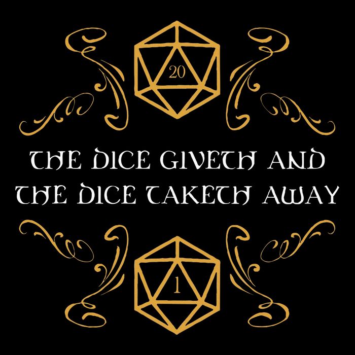 D20 Dice Giveth And Taketh Away Funny Nerdy Metallic Star Ornament