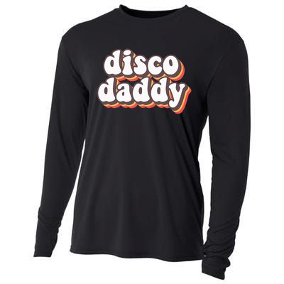 Disco Daddy Groovy Retro Hippie 70s Disco Cooling Performance Long Sleeve Crew