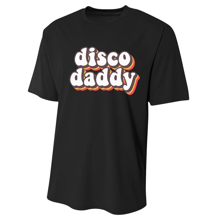 Disco Daddy Groovy Retro Hippie 70s Disco Performance Sprint T-Shirt