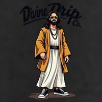 Divine Drip Gen Z Slang Funny Jesus Meme Design .Png Adult Drive Performance Visor