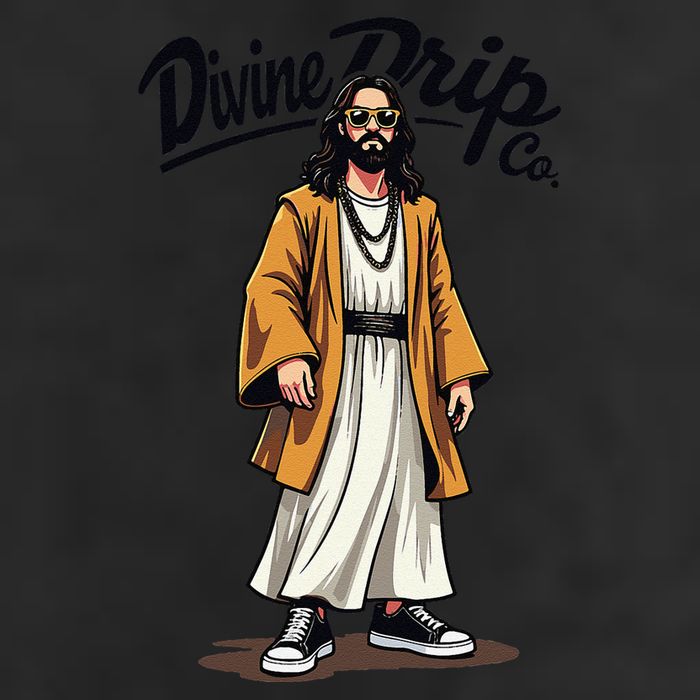 Divine Drip Gen Z Slang Funny Jesus Meme Design .Png Adult Drive Performance Visor